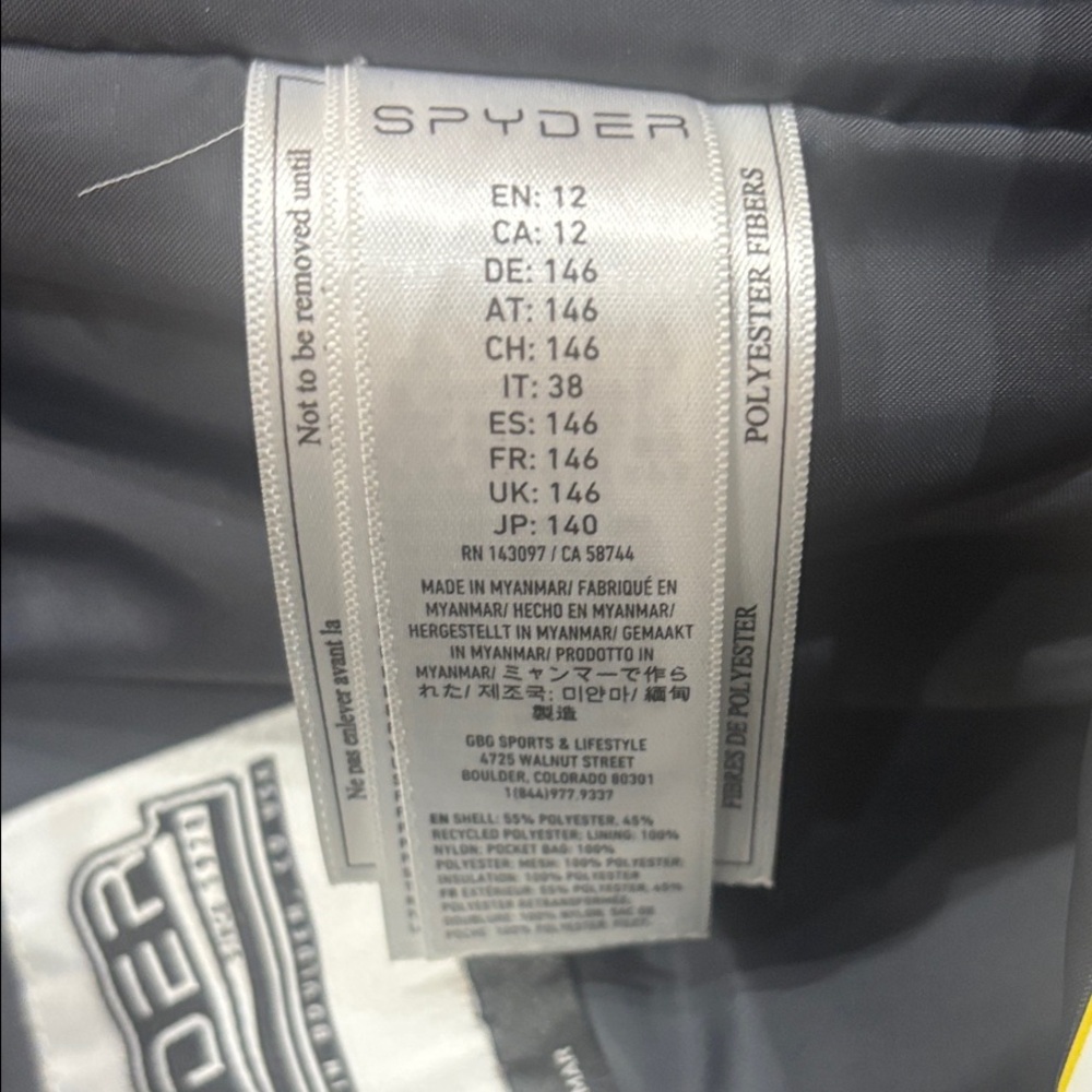 Spyder- Boys Propulsion Ski Pants-Size 12 - Picture 13 of 16